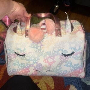 Unicorn Print Women's Bag with Pink Accents